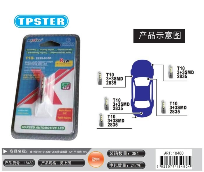 ΛΑΜΠΕΣ ΑΥΤΟΚΙΝΗΤΟΥ LED T10-33SMD-2835 18480 - Image 1