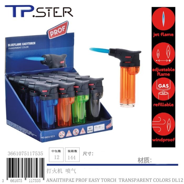 ΑΝΑΠΤΗΡΑΣ PROF EASY TORCH TRANSPARENT COLORS DL12 - Image 1