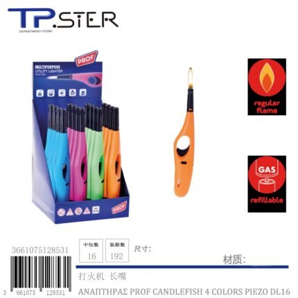 ΑΝΑΠΤΗΡΑΣ PROF CANDLEFISH 4 COLORS PIEZO DL16