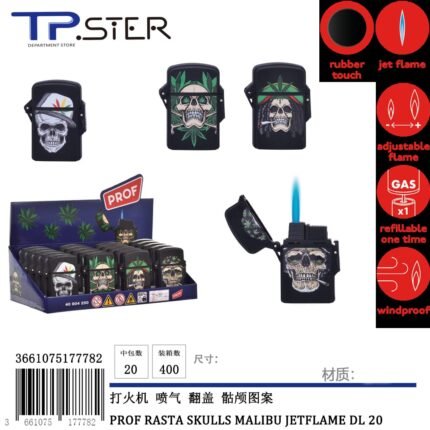 PROF RASTA SKULLS MALIBU JETFLAME DL 20