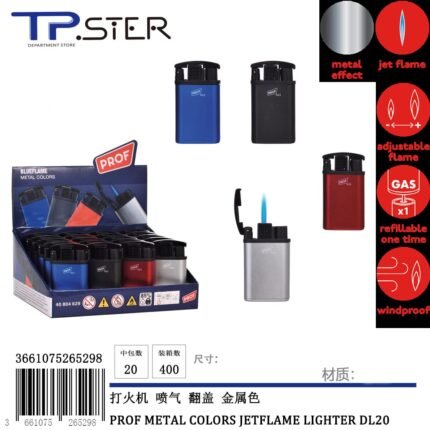 PROF METAL COLORS JETFLAME LIGHTER DL20