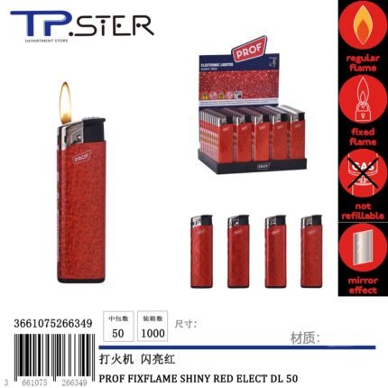 PROF FIXFLAME SHINY RED ELECT DL 50