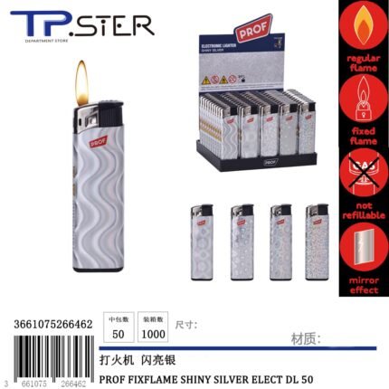 PROF FIXFLAME SHINY SILVER ELECT DL 50