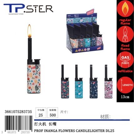 PROF INANGA FLOWERS CANDLELIGHTER DL25