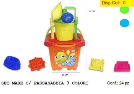 SET MARE C/ PASSASABBIA 3 COLORI