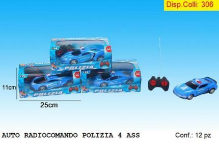 AUTO RADIOCOMANDO POLIZIA 4 ASS