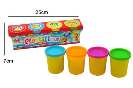 SET 4VASETTI PLASTILINA 90GR