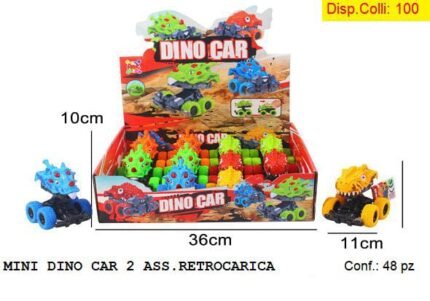 MINI DINO CAR 2 ASS.RETROCARICA