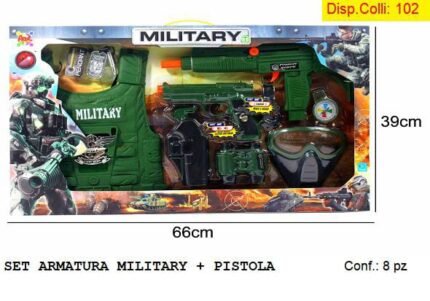 SET ARMATURA MILITARY + PISTOLA