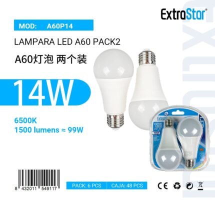 ΛΑΜΠΤΗΡAΣ LED A60 14W/E27