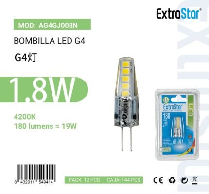 ΛΑΜΠΕΣ LED ΦΕΙΡΑ ΓΙΑ ΝΤΟΥΙ G4 1.8W 4200K