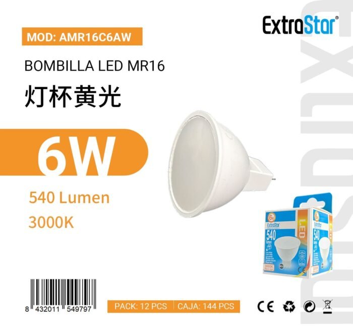 BOMBILLA LED MR16 6W 540LM - Image 1