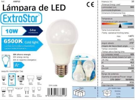 ΛΑΜΠΤΗΡΑΣ LED E27 10W 6500K