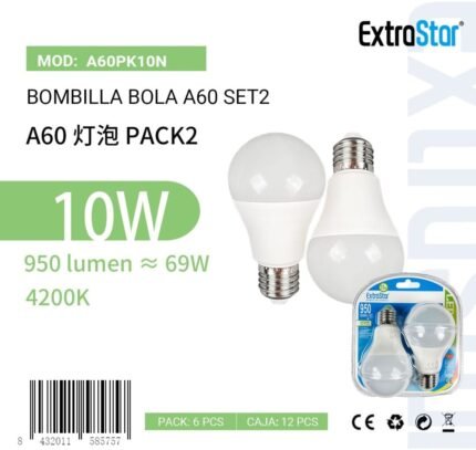 ΛΑΜΠΤΗΡΑΣ LED E27 10W NATURAL LIGHT