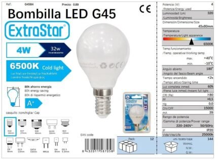ΛΑΜΠΤΗΡΑΣ LED 4W E14 COLD LIGHT