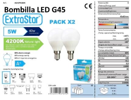 ΛΑΜΠΤΗΡΑΣ LED 5W E14 NATURE LIGHT