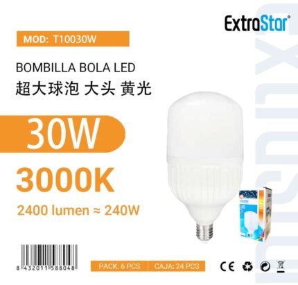 ΛΑΜΠΤΗΡΑΣ LED 30W E27 WARM LIGHT