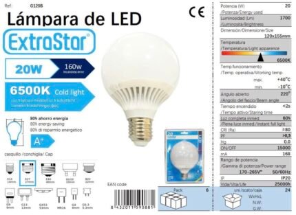 ΛΑΜΠΤΗΡΑΣ LED 20W E27 COLD LIGHT