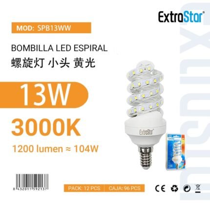 ΛΑΜΠΤΗΡΑΣ LED 13W E14 WARM LIGHT