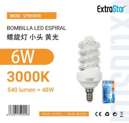 ΛΑΜΠΤΗΡΑΣ LED 6W E14 WARM LIGHT