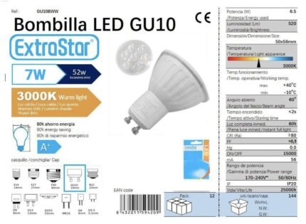 ΛΑΜΠΕΣ LED GU10 6.5W