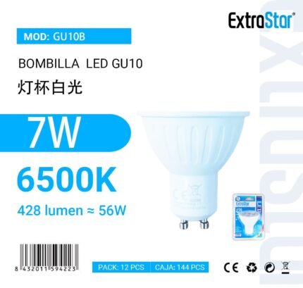 ΛΑΜΠΕΣ LED ΣΠΟΤ ΓΙΑ ΝΤΟΥΙ GU10 7W 6500K