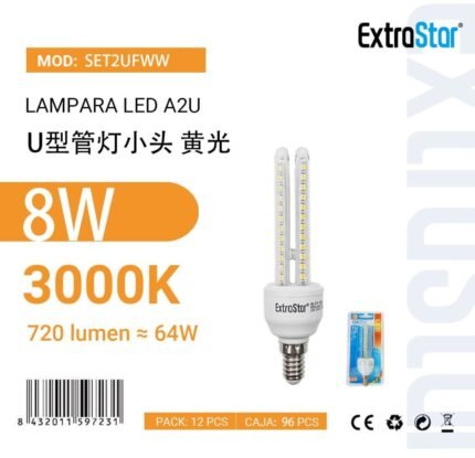 ΛΑΜΠΤΗΡΑΣ LED 8W E14 WARM LIGHT