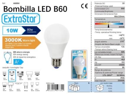 ΛΑΜΠΤΗΡΑΣ LED 10W WARM LIGHT