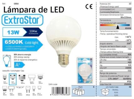 ΛΑΜΠΤΗΡΑΣ LED 13W E27 COLD LIGHT