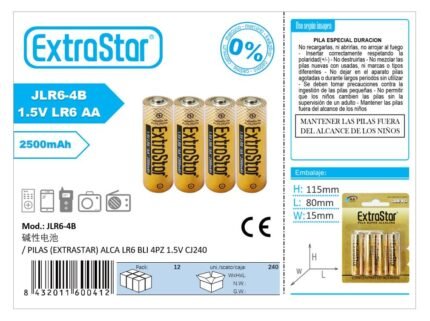 ΑΛΚΑΛΙΚΕΣ ΜΠΑΤΑΡΙΕΣ AA LR6-4P 1.5V 4PCS