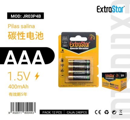 ΑΛΚΑΛΙΚΕΣ ΜΠΑΤΑΡΙΕΣ AAA R03P-4B 1.5V 4PCS