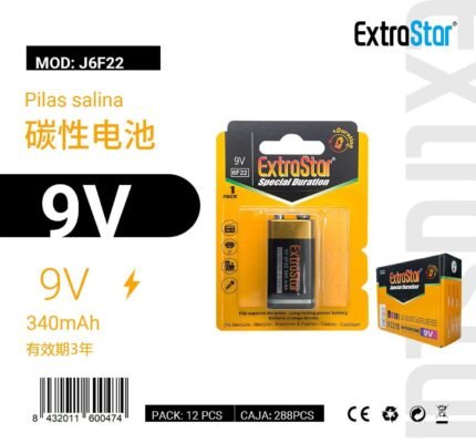 ΑΛΚΑΛΙΚΕΣ ΜΠΑΤΑΡΙΕΣ 9V 6F22 1PC