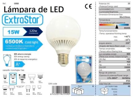 ΛΑΜΠΤΗΡΑΣ LED 15W E27 COLD LIGHT