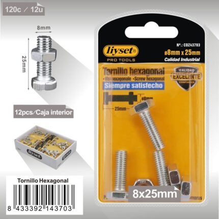 ΕΞΑΓΩΝΗΒΙΔΑΜΕΠΑΞΙΜΑΔΙ 8x25mm