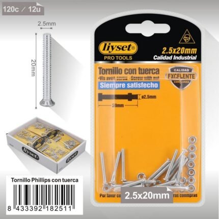 ΒΙΔΑ ΜΕ ΠΑΞΙΜΑΔΙ 2.5*20MM