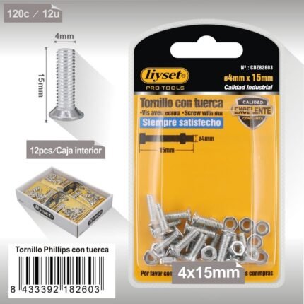 ΒΙΔΑ ΜΕ ΠΑΞΙΜΑΔΙ 4*15MM