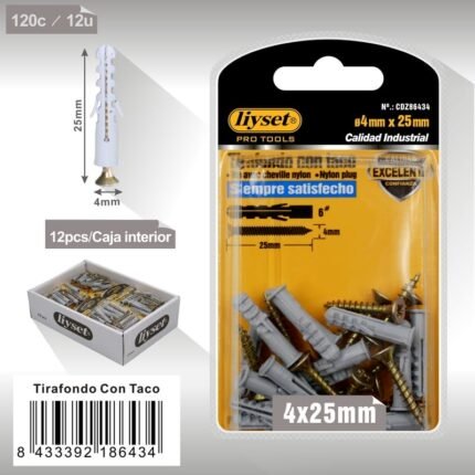 ΒΙΔΕΣ ΞΥΛΟΥ ΜΕ ΟΥΠΑΤ 4*25MM