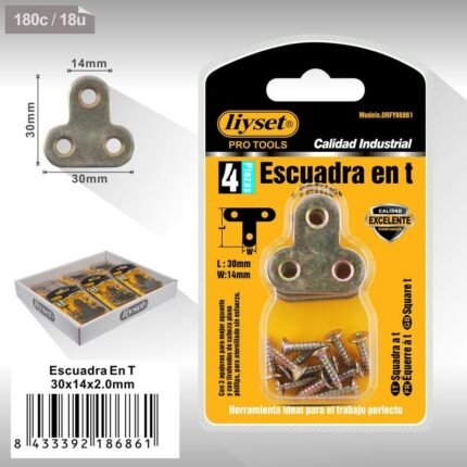 ESCUADRA EN T T30x14x2.0mm