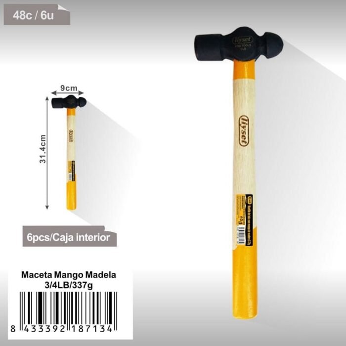MARTILLO MANGO ANTIDESLIZANTE 3 4LB 337g - Image 1