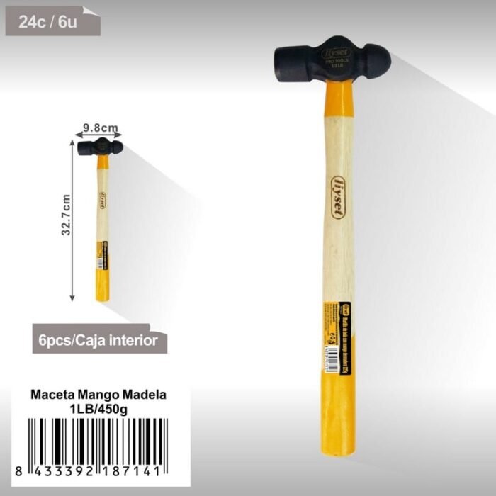 MARTILLO MANGO ANTIDESLIZANTE 1LB 450g - Image 1