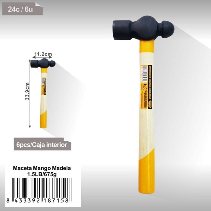 MARTILLO MANGO ANTIDESLIZANTE 1.5LB 675g - Image 1