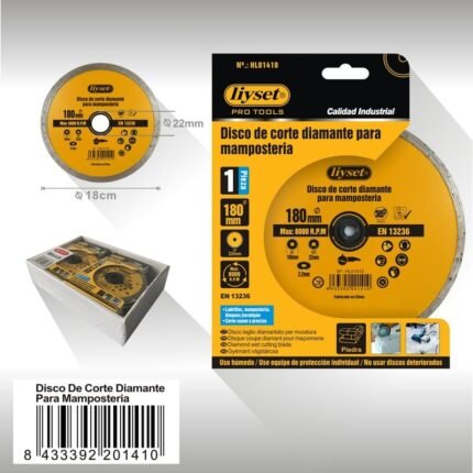 DISCO DE CORTE DIAMANTE PARA MAMPOSTERIA 1pcs 180MM