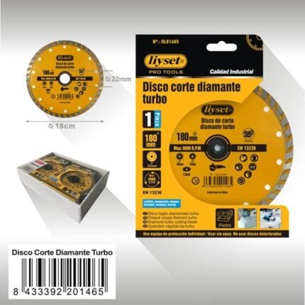DISCO CORTE DIAMANTE TURBO 1PCS/180MM