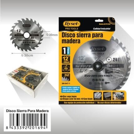 DISCO SIERRA PARA MADERA 1PCS/TCT300MM 24T