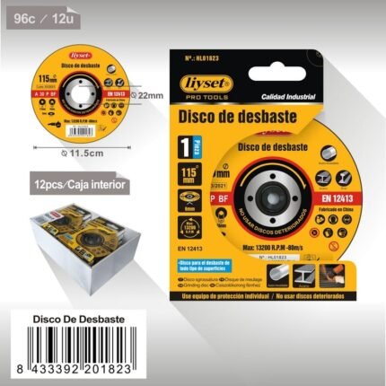 DISCO DE FIBRA 1PC 115X6X22