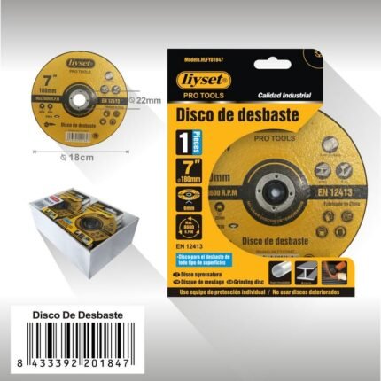 DISCO DE FIBRA 1PC 180x6x22