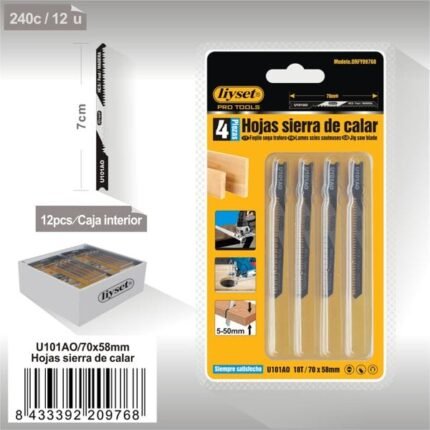 HOJA DE SIERR U101AO 4PCSU70*4MM/1.2MM/18