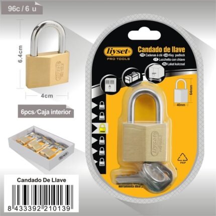 CANDADO DE LLAVE 40MM