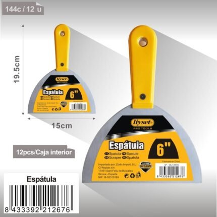 ESPATULA CON MANGO DE PLASTICO 6