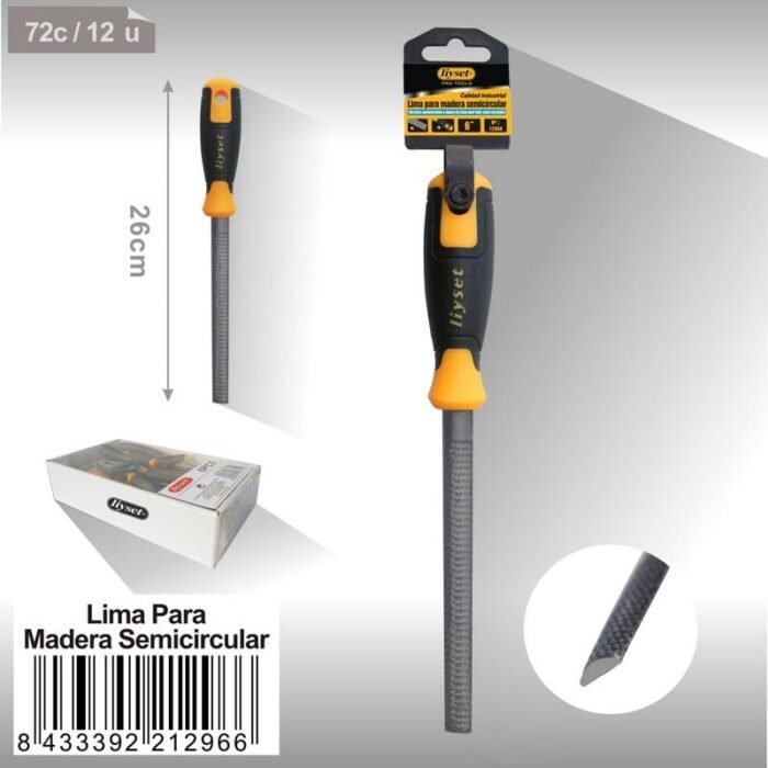 LIMA PARA MADERA SEMICIRCULAR 6 - Image 1